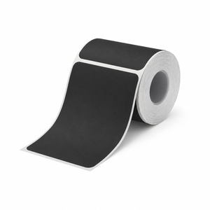 Etiketter matt svart - 50 x 70 mm (100-pakning)