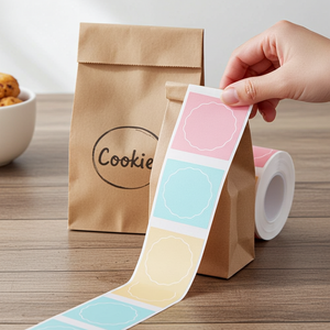 Niimbot etikettrull – Candy, rund 34 x 34 mm, 200 stk. 