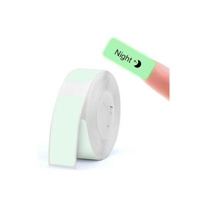 Niimbot etikettrull - Lysende etiketter, 13 x 35 mm, lyser i mørket, 90-pakning 