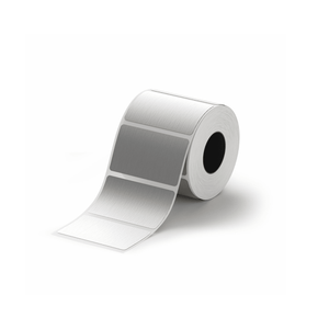 Etiketten in gebürstetem Silber – 50 x 30 mm (240er-Pack)