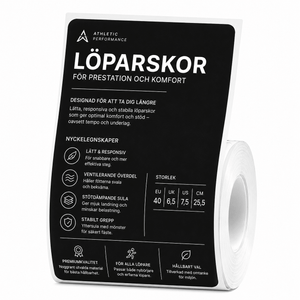 Niimbot Label roll - Transparent labels 50 x 80 mm, 90 pcs (M2)