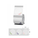 Transparenta etiketter med blommor till Niimbot