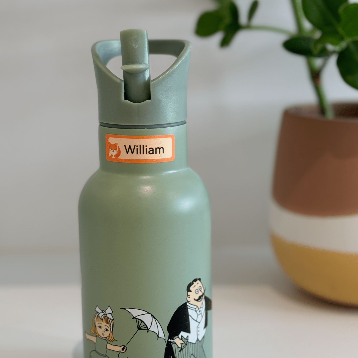 Namnetikett att göra själv för barn