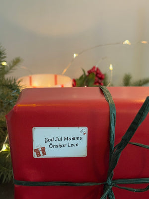 Egendesignade juletiketter till Niimbot 