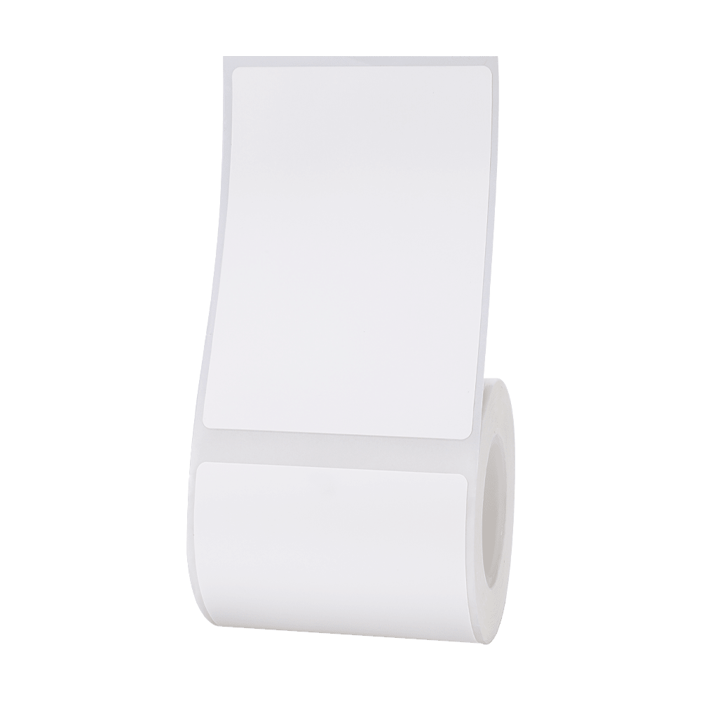 Niimbot Etikettenrolle – Weiße Etiketten 50 x 70 mm, 110 Stück – LabelMate