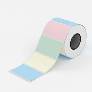 Pastell etiketter - 50 x 30 mm (230-pack)