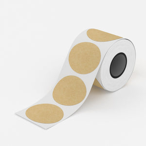 Runda matta etiketter kraft - 45 mm (145-pack)